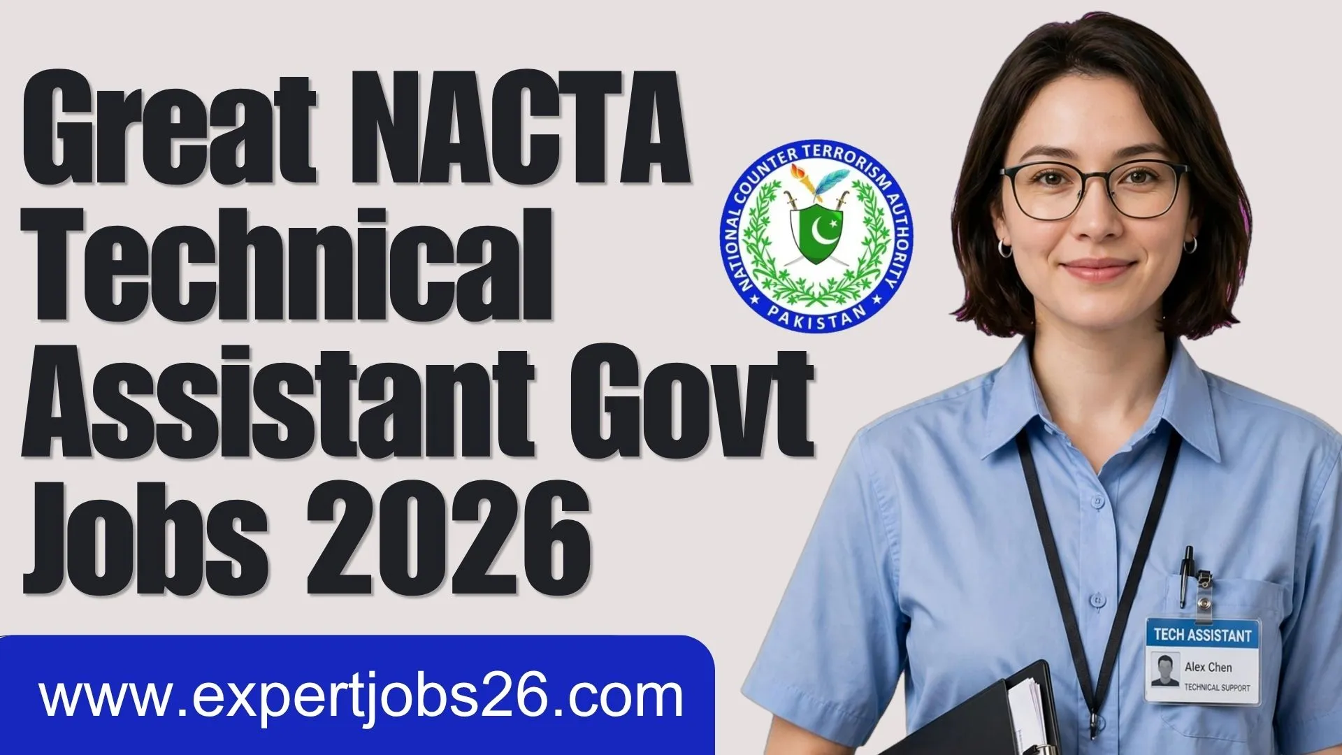 Great NACTA Technical Assistant Govt Jobs 2026 Apply Online