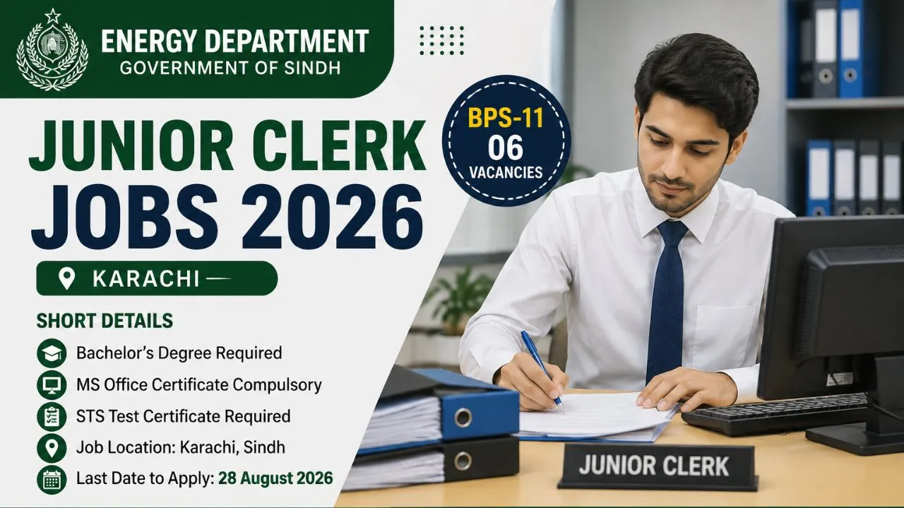 Junior Clerk Jobs in Karachi 2026