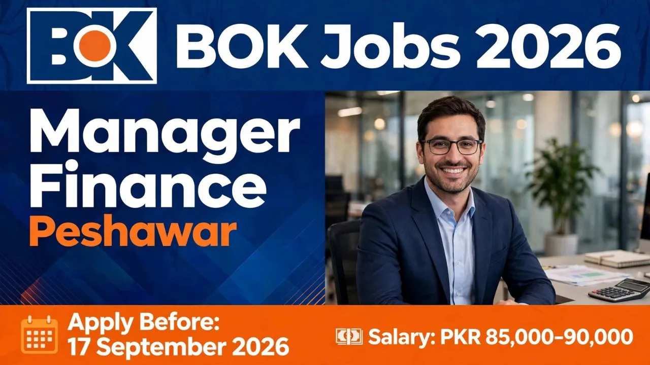 Best BOK Jobs 2026 Manager Finance in Peshawar Apply Online