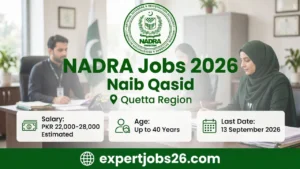 Best NADRA Jobs 2026 in Quetta Naib Qasid Vacancies