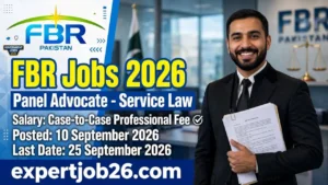 FBR Jobs 2026 – Latest Panel Advocate Jobs Apply Now